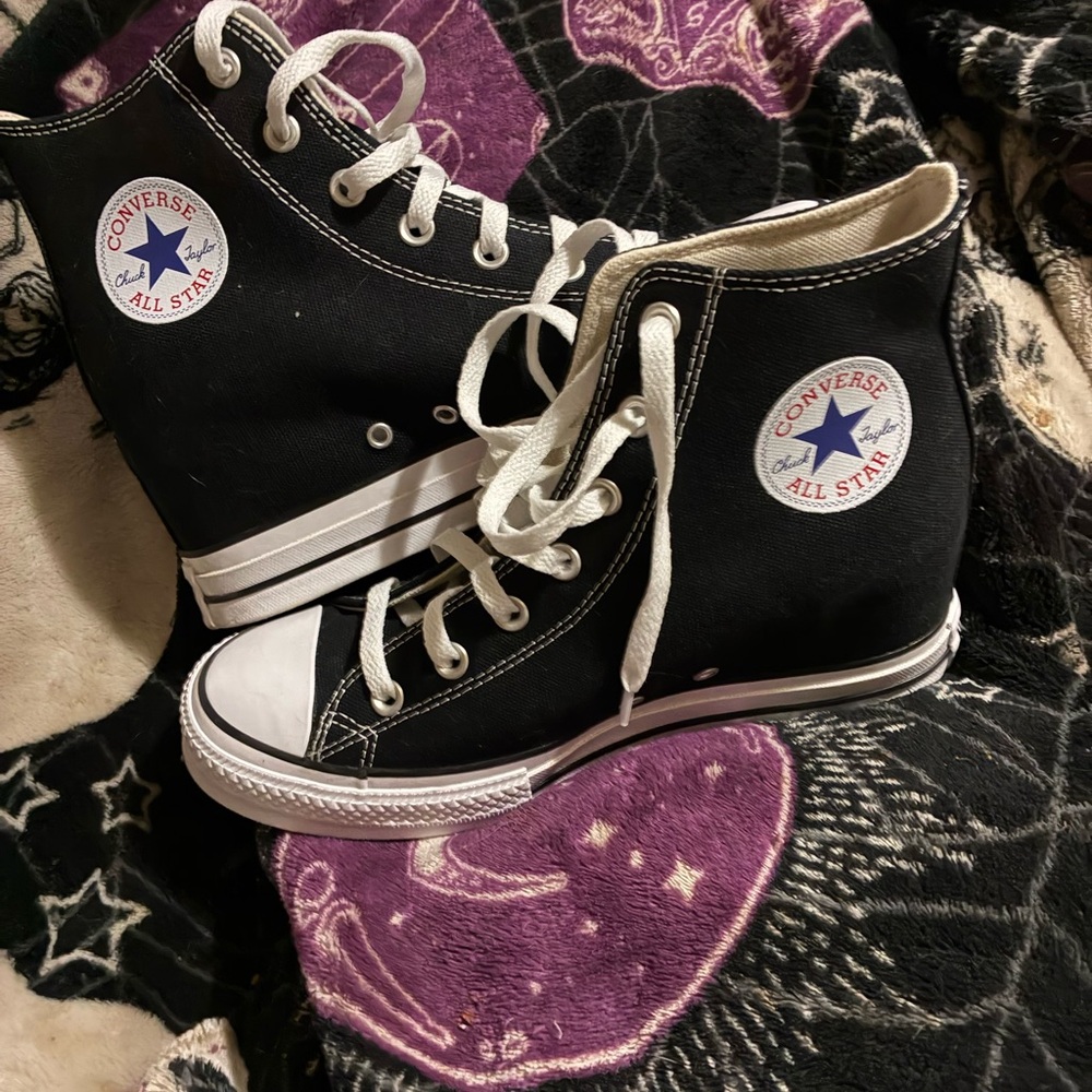 Converse White High-Top Sneakers